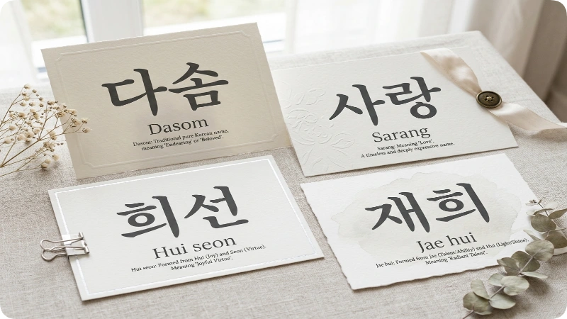 Korean Girl Names Meaning Love
