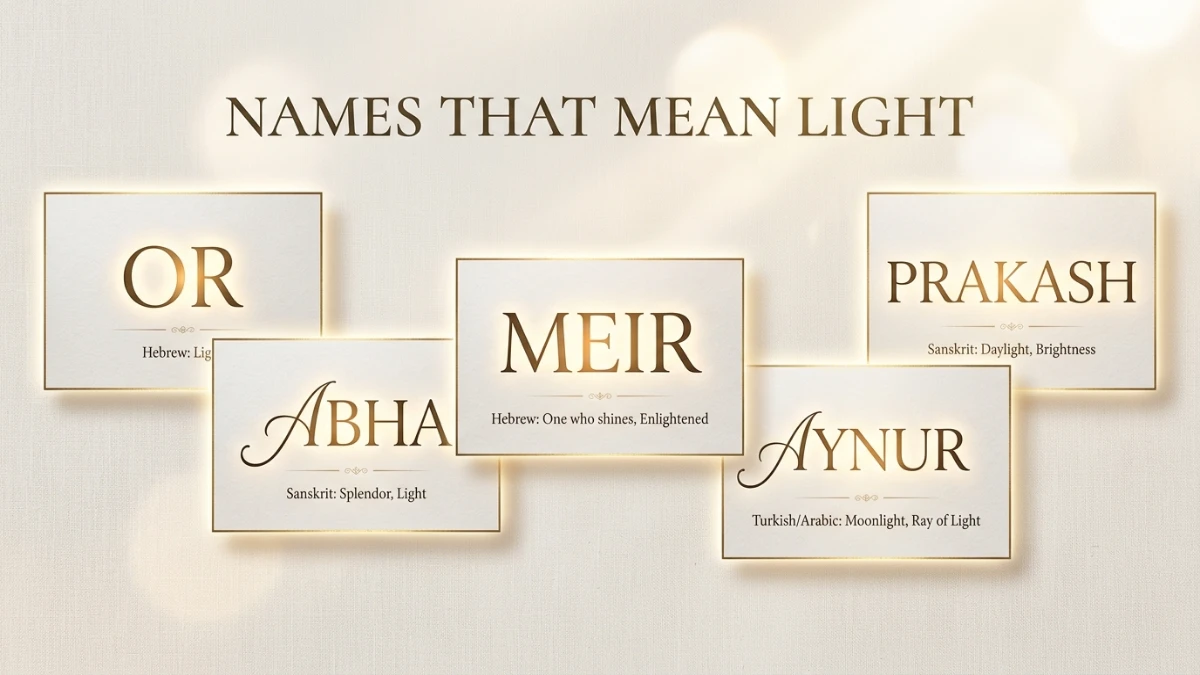 200 Names That Mean Light: Inspired by Brightness and Radiance